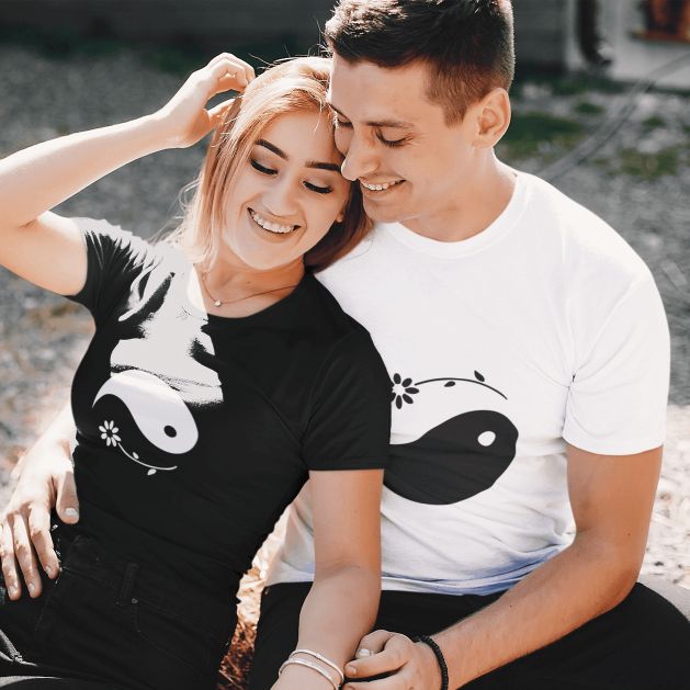 Yin and yang online couple hoodies