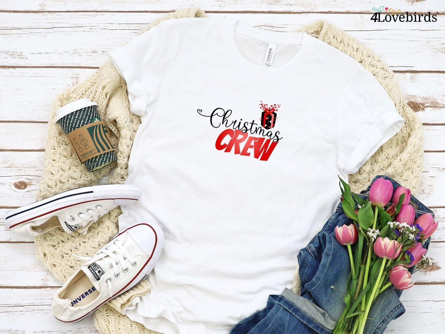 Christmas Crew Hoodie | Christmas Family Crew Sweatshirts | Christmas Family Long Sleeve Shirts | Christmas T-shirt For Family - 4Lovebirds