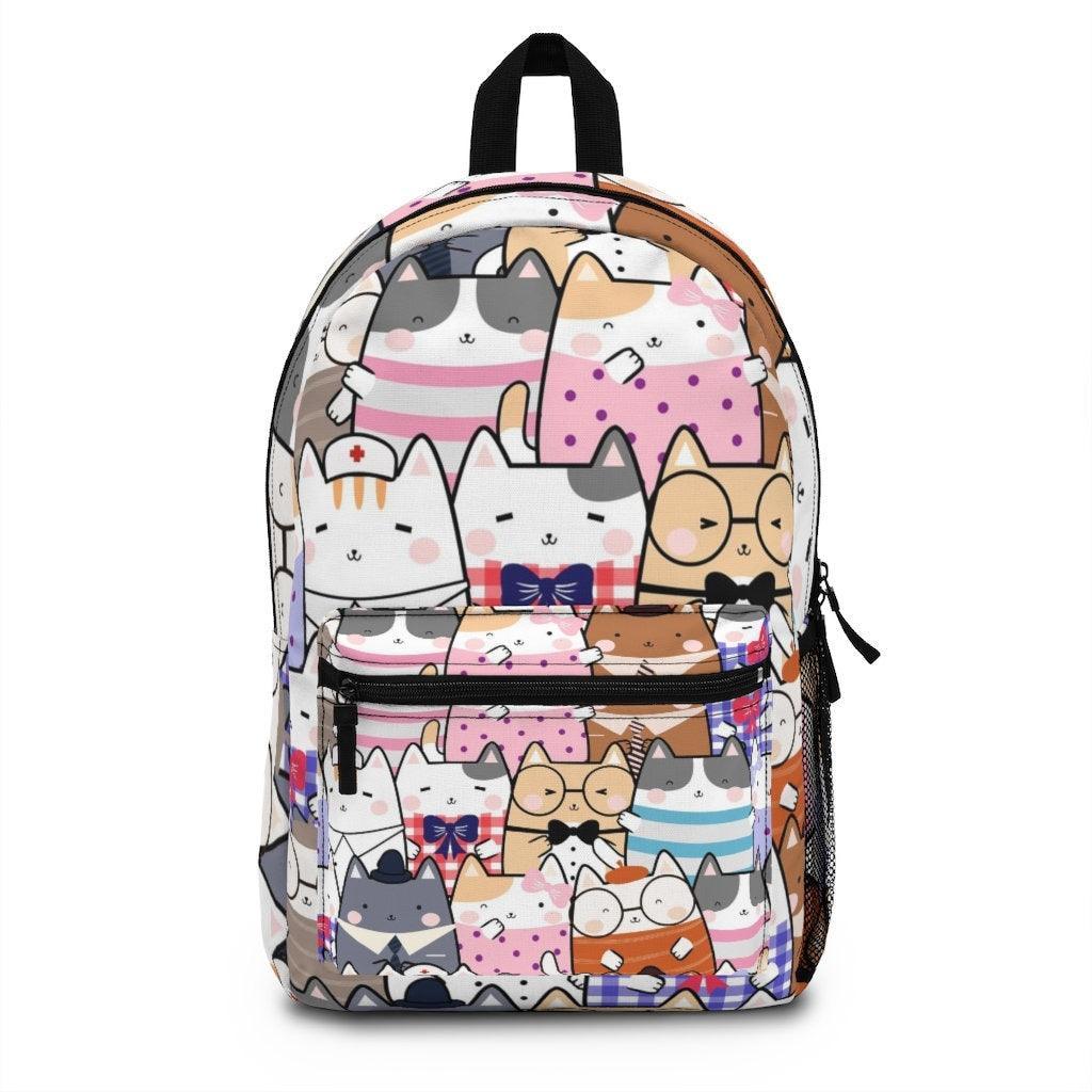 backpacks for teens laptop Cute Kawaii Cats Backpack , Teens Backpack, College Backpack everyday use, Travel Backpack, Weekend bag, Laptop Backpack