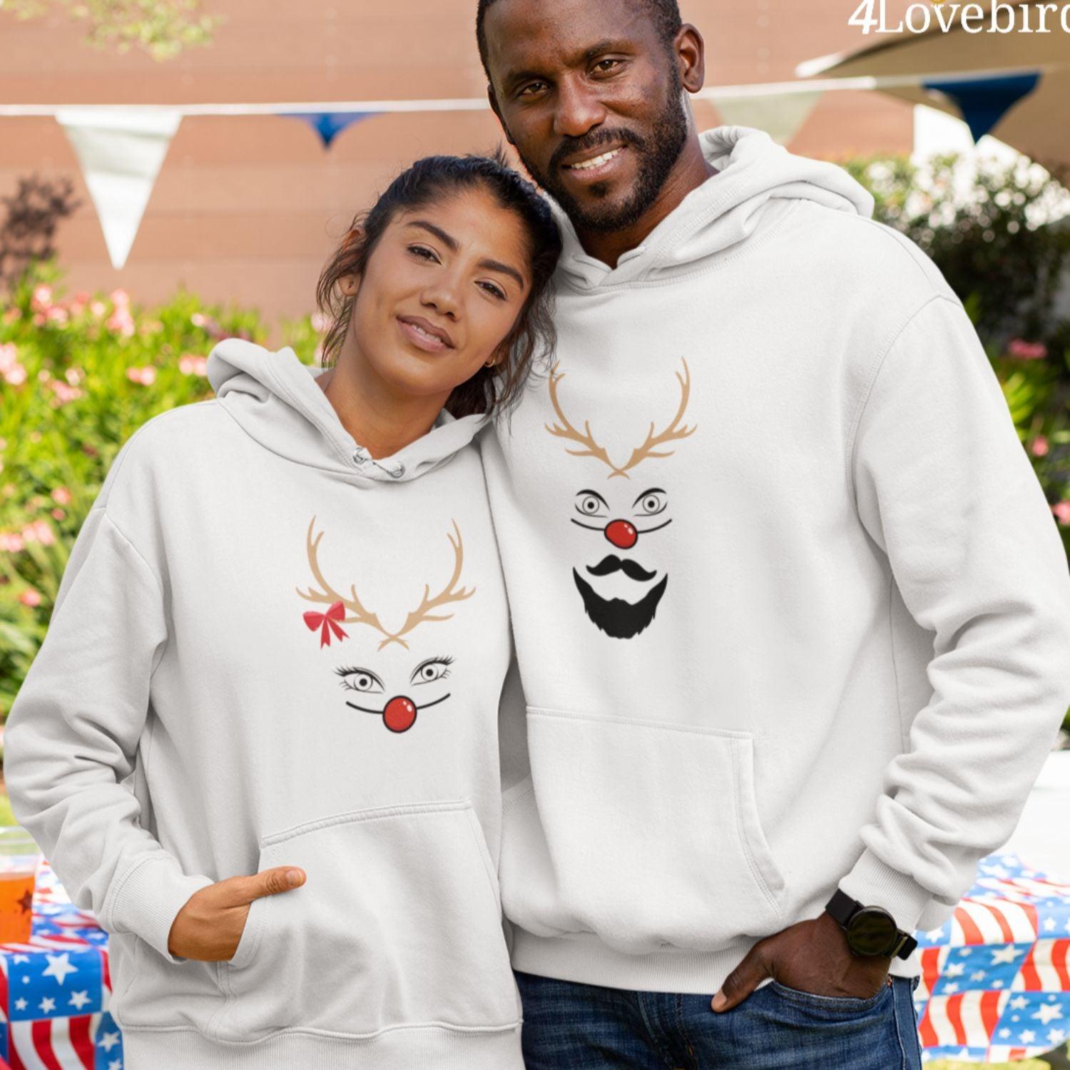 4LOVEBIRDS Matching Couple Outfits - Unisex Hoodies & Sweatshirts - Custom Gift for Boyfriend & Girlfriend Sweatshirts