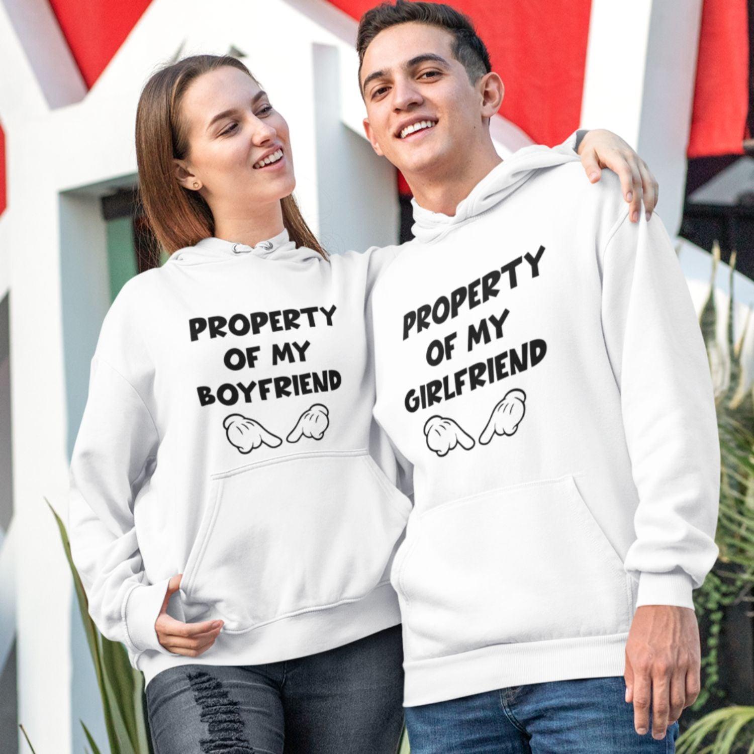 Funny Couple Matching Sets: Property Of My Boyfriend/Girlfriend Outfit