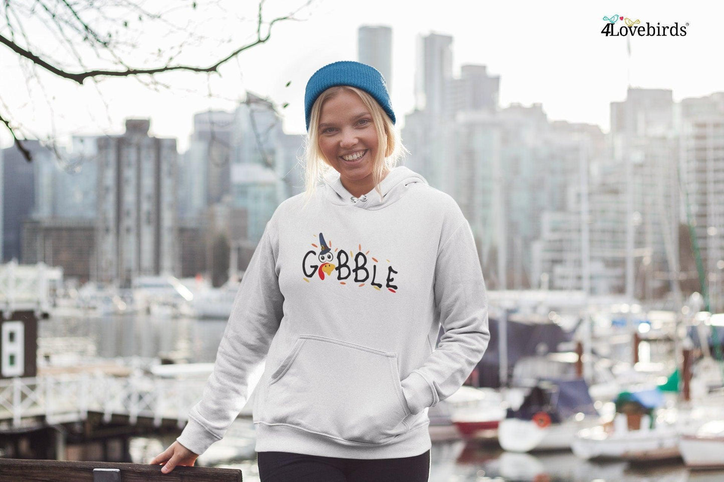 Gobble Gobble Thanksgiving Hoodie, Thanksgiving Sweatshirt, family thanksgiving shirts, funny Thanksgiving 2021,Thanksgiving Gifts - 4Lovebirds