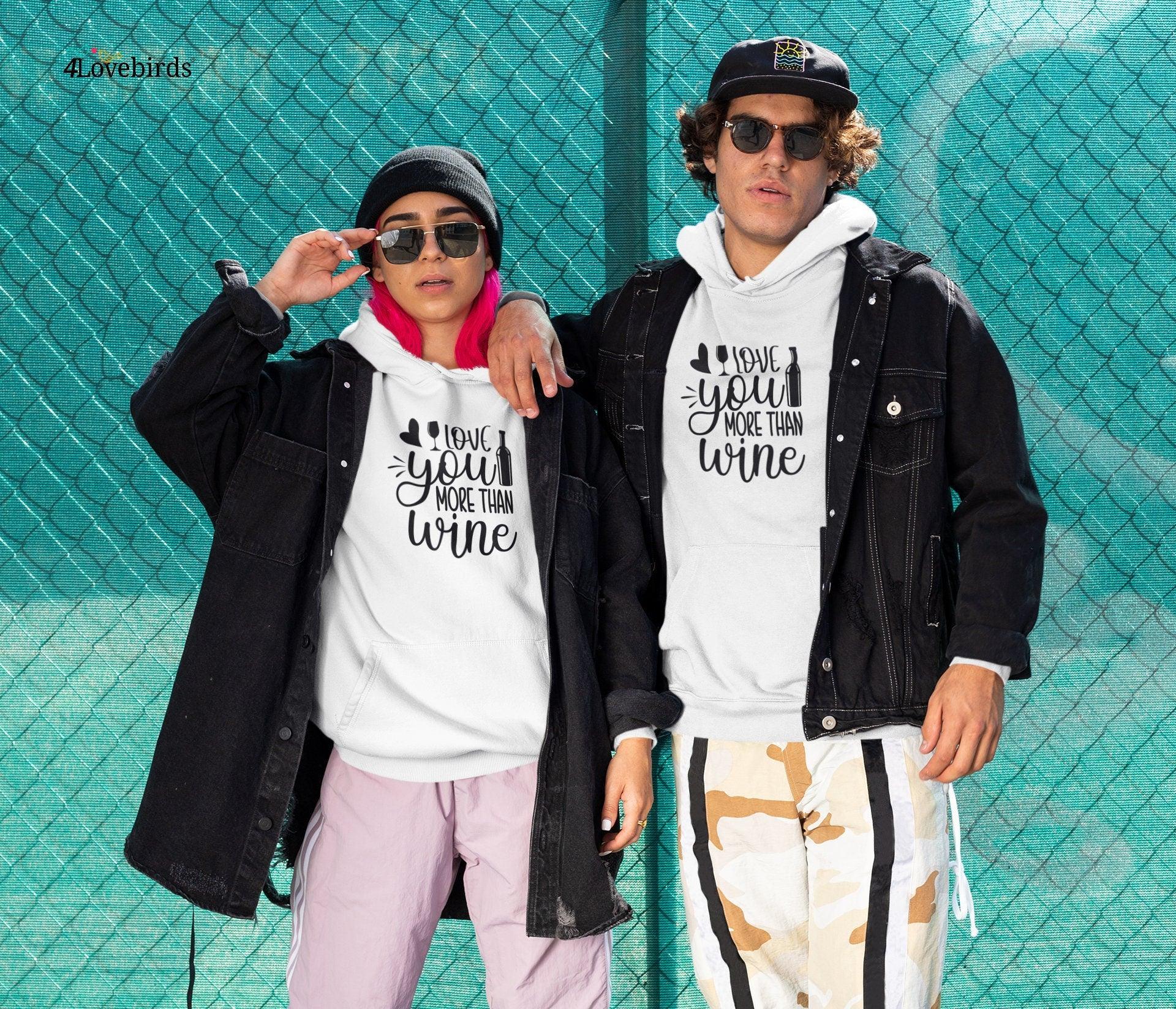 4LOVEBIRDS Matching Couple Outfits - Unisex Hoodies & Sweatshirts - Custom Gift for Boyfriend & Girlfriend Sweatshirts