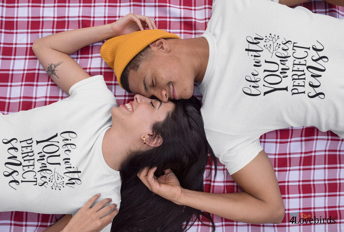 Life with you makes perfect sense Hoodie, Lovers matching T-shirt, Gift for Couples, Valentine Sweatshirt, Cute Longsleeve - 4Lovebirds