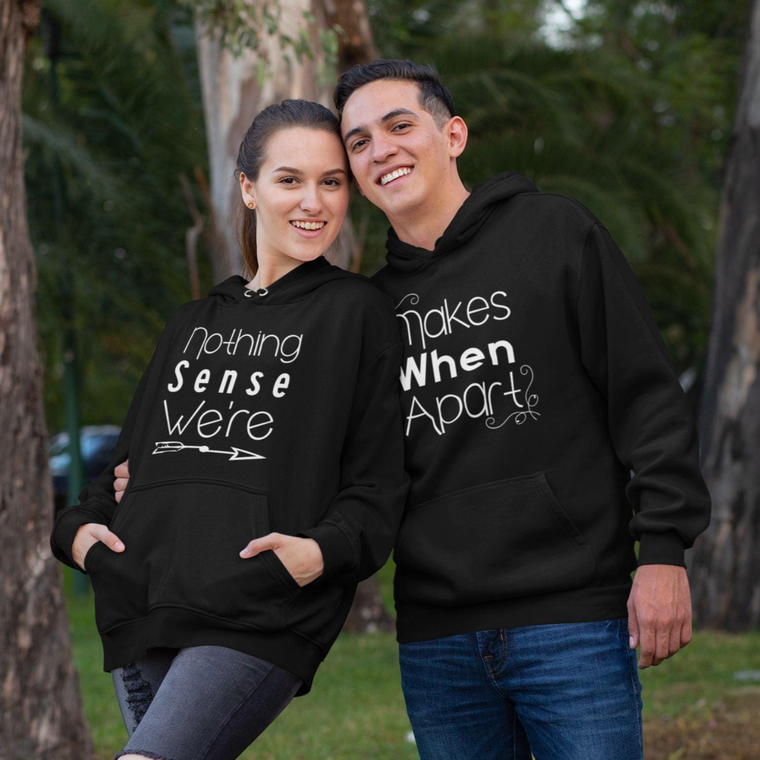 Matching Couple Gift: Best Friends Hoodie Set - Nothing Makes