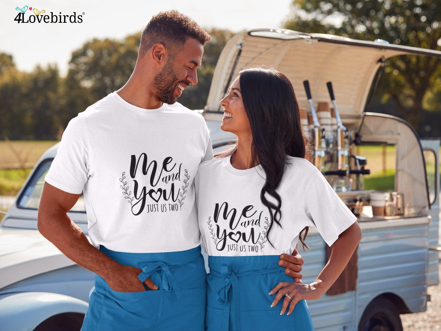 Me and you just us two Hoodie, Lovers matching Tshirt, Gift for Couple, Valentine Sweatshirt, Boyfriend / Girlfriend Longsleeve, Cute Tshirt - 4Lovebirds