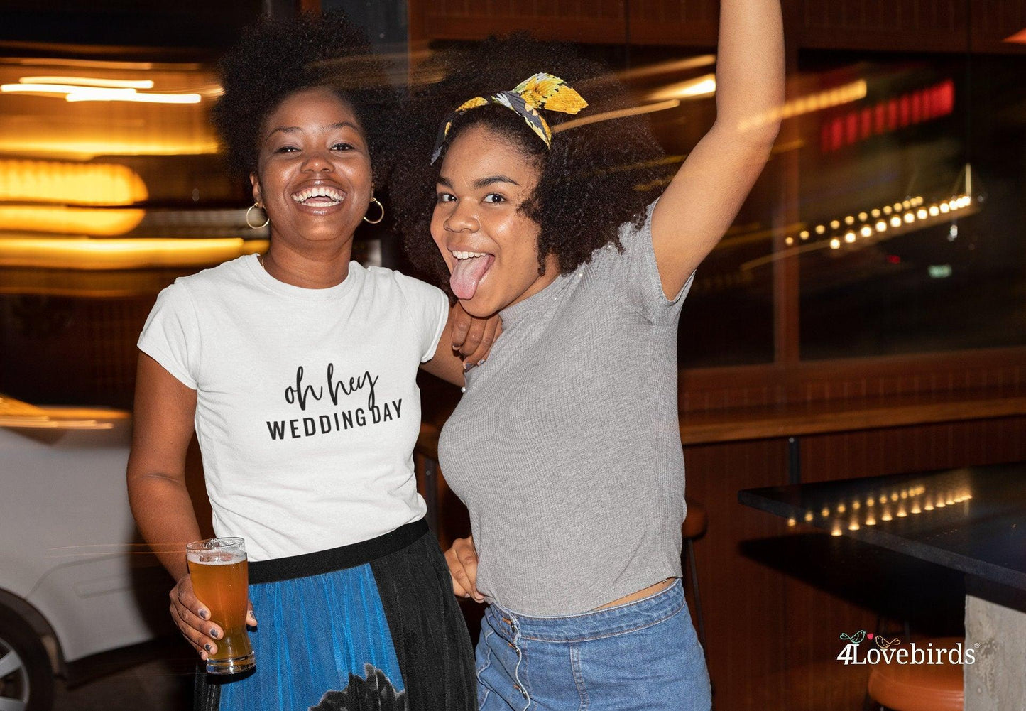 Oh hey wedding day Hoodie, Marriage Tshirt, Honeymoon Sweatshirt, Gift for Couple, Cute Married Couple Longsleeve, Getting married - 4Lovebirds