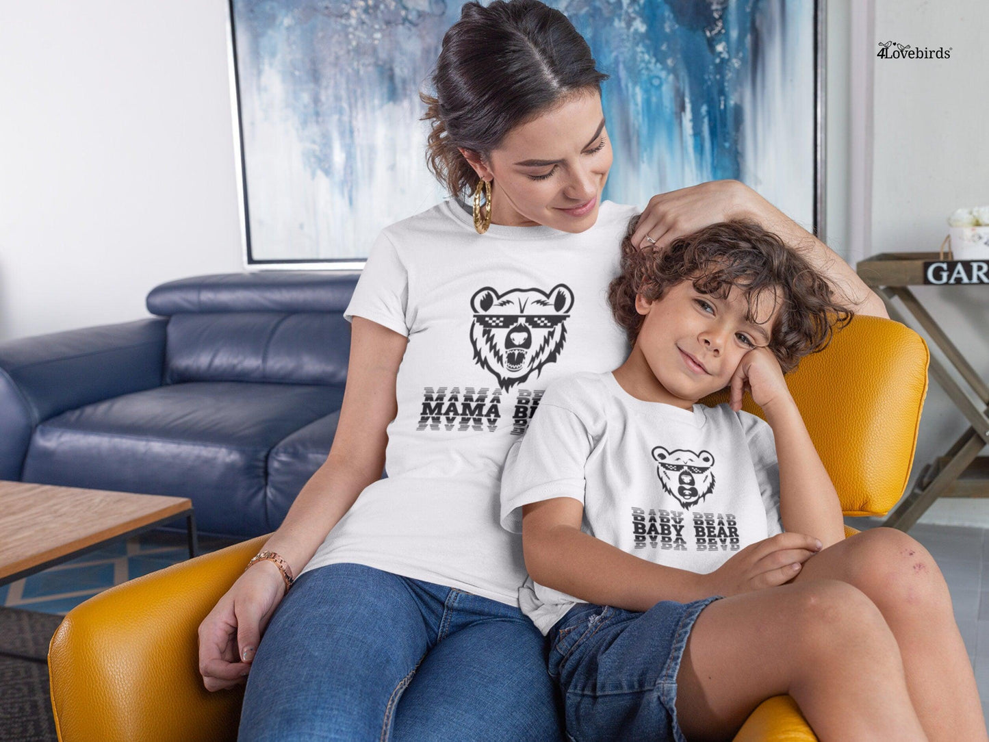 Papa Bear, Mama Bear and Baby Bear Dad Mom and Child Matching Shirts - Daddy, Mommy & Me - 4Lovebirds