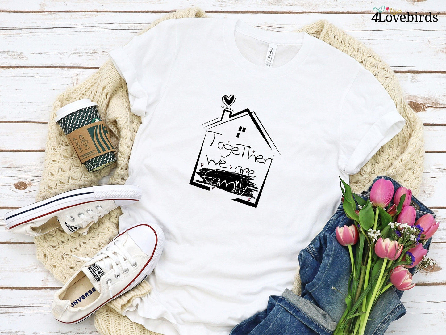 Together We Are A Family Hoodie, Family Matching Sweatshirt, Family Reunion Long Sleeve Shirt, Matching Family Shirt, Gifts For Family - 4Lovebirds
