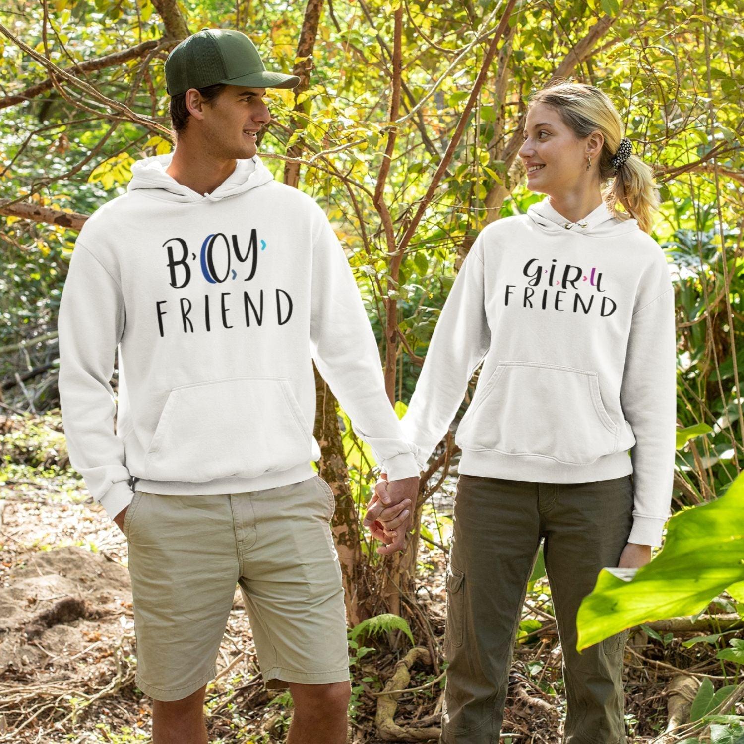 4LOVEBIRDS Matching Couple Outfits - Unisex Hoodies & Sweatshirts - Custom Gift for Boyfriend & Girlfriend Sweatshirts