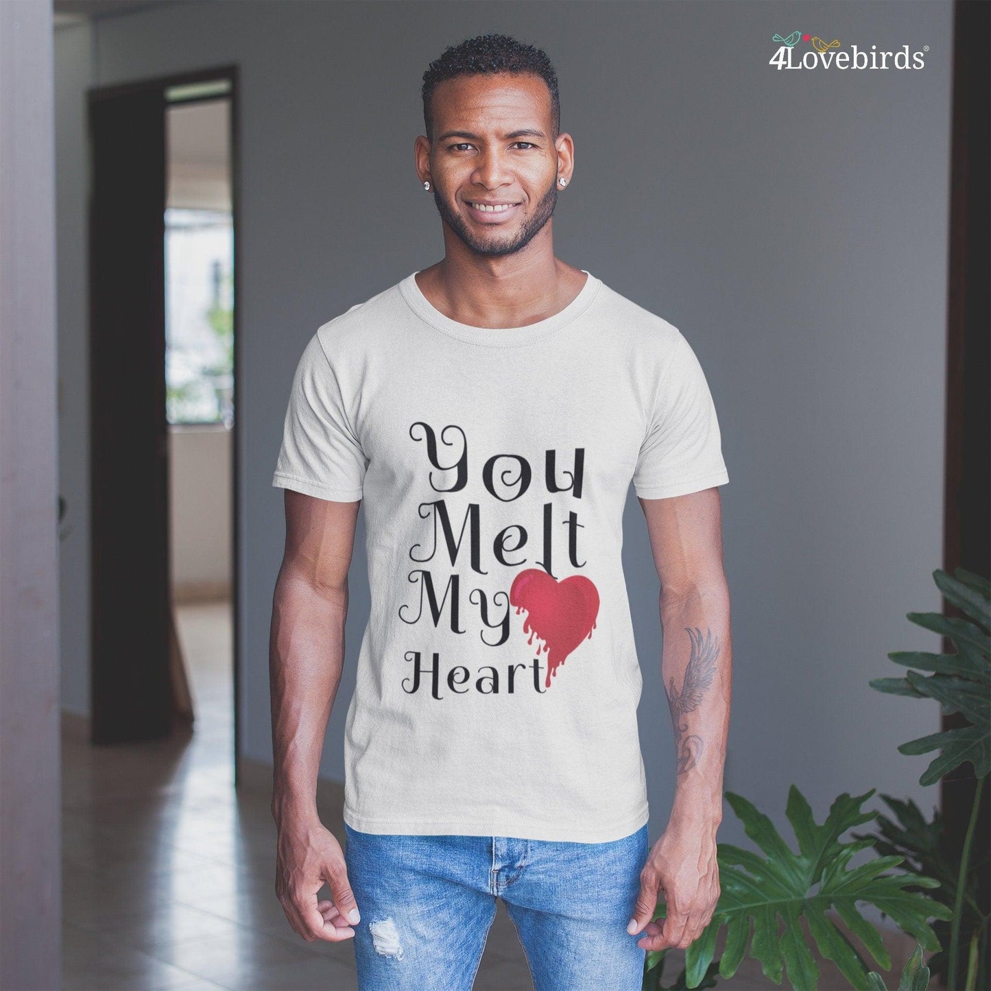 You Melt My Heart Hoodie, Valentines Day Gift - Funny Sweatshirt Women - Mothers Day - Anniversary Gift - Gift for Her - 4Lovebirds