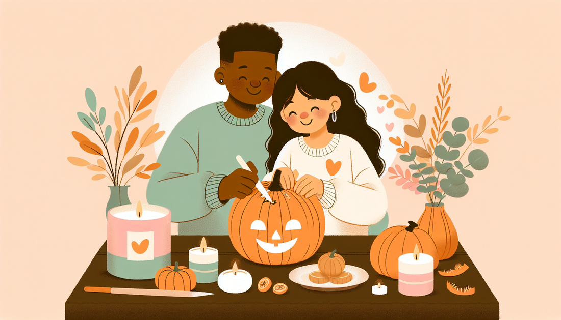 Spooktacular Moments: This Week’s Couples Challenge – Pumpkin Carving & Cozy Scents!