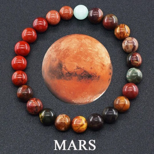 Planet-Themed Couple Bracelets - Universe Energy Matching Beads for Partners