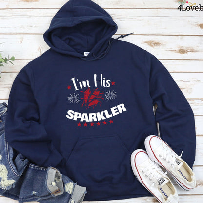 4th of July Matching Outfits Set: She's My Firecracker & I'm His Sparkler, Family Gift