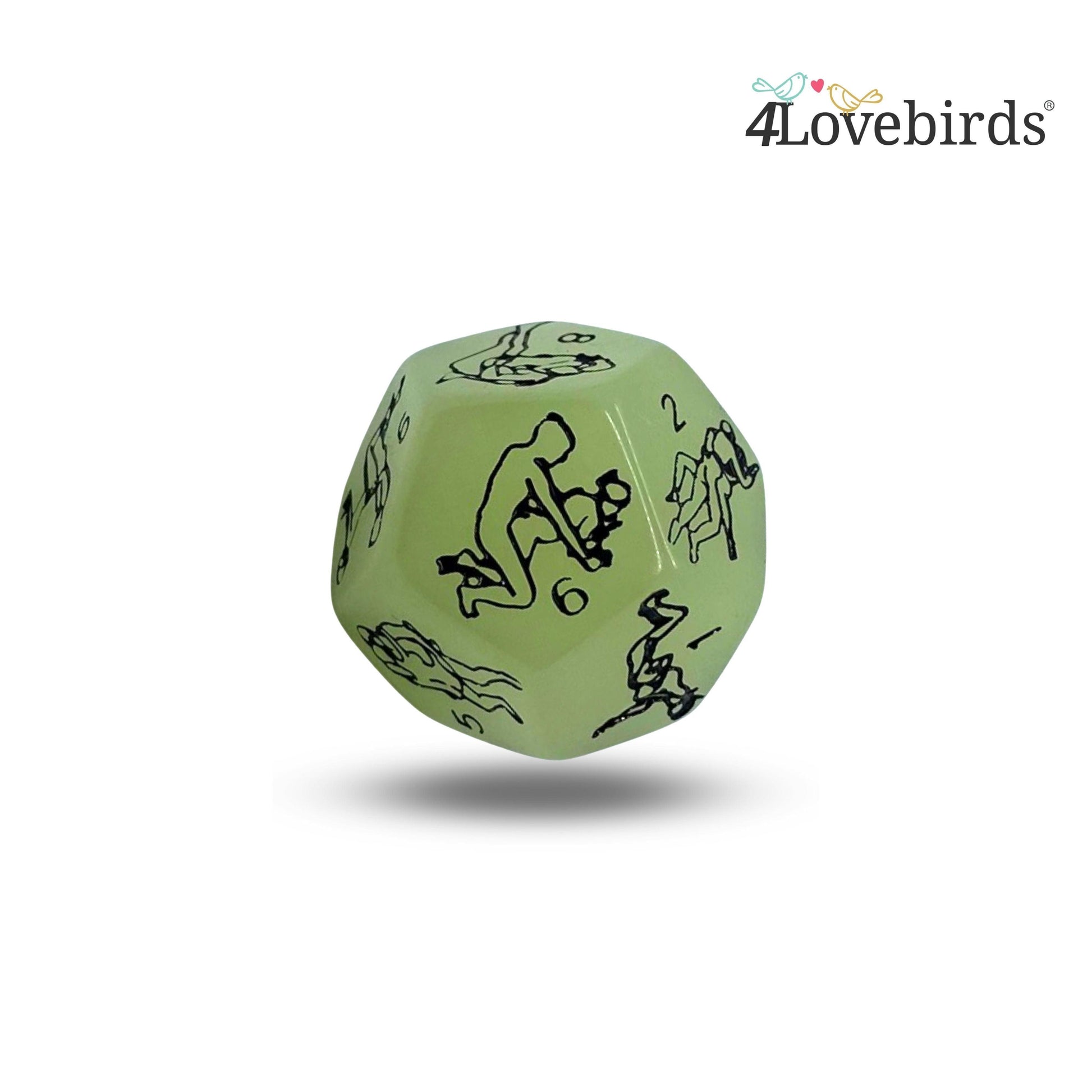 5 Sex Dice, luminous, sex positions, fun in the bedroom, bedroom game, fun game, husband birthday, wife birthday, anniversary gift, valentine’s day - 4Lovebirds