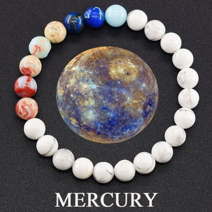 Planet-Themed Couple Bracelets - Universe Energy Matching Beads for Partners