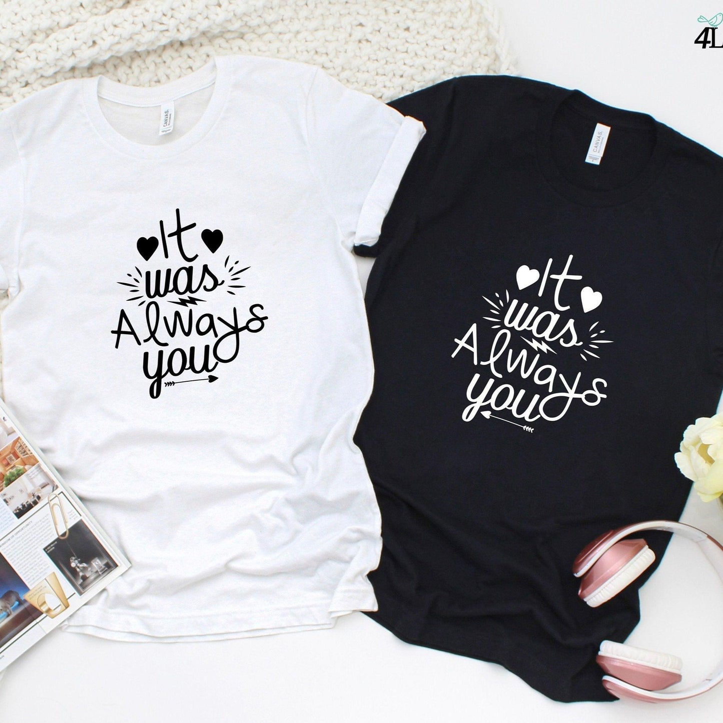 Adorable Couple's Matching Set - It Was Always You - Perfect Valentine's Gift, Size 70