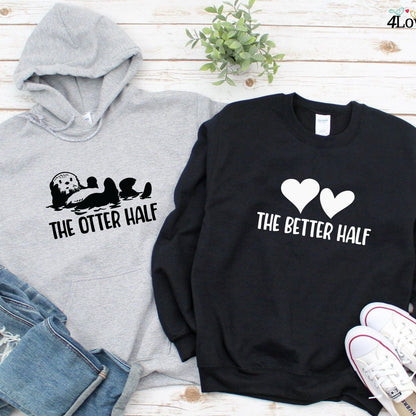 Adorable Otter-Themed Couples' Matching Outfits Set - Perfect Gift for Valentine's Day