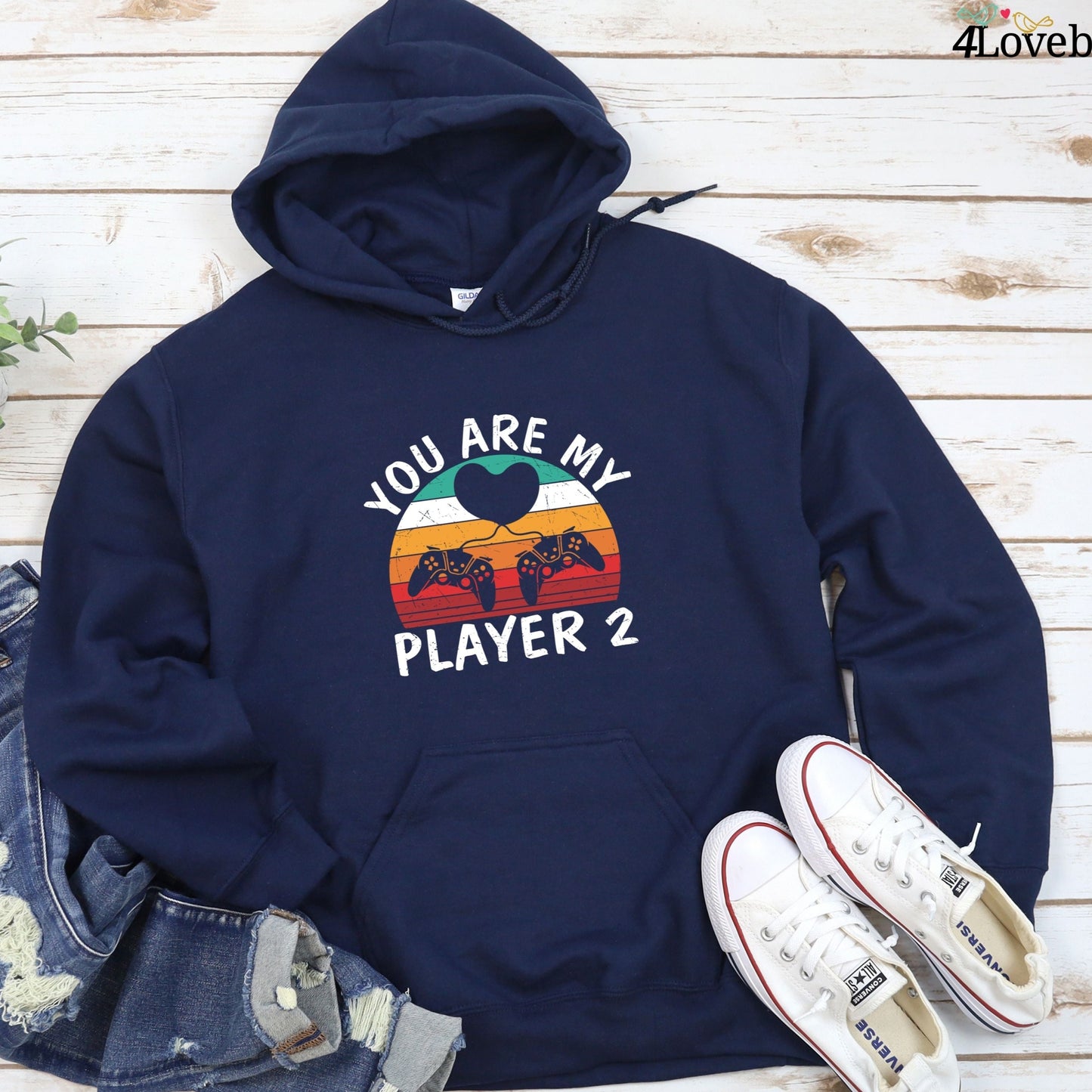 Player 1 and 2 Matching Outfits, Gaming Lovers Set, Geeky Couples Gift, Valentine's Day Matching Set