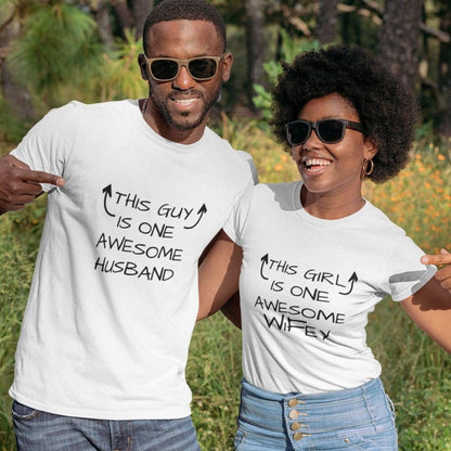 Fantastic Duo Wifey and Husband Awesome Matching Outfits - Gift for Sweethearts