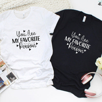 Favorite Person Matching Outfits Set, Perfect Couple's Valentine Gift, Adorable Boyfriend Girlfriend Set