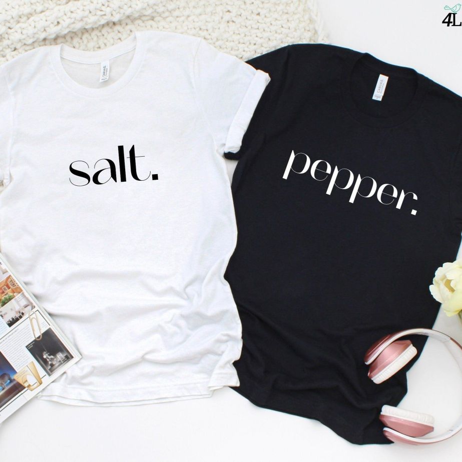 Halloween Matching Outfits - Salt & Pepper - Amusing Couple's Costume - Ideal Anniversary Gift