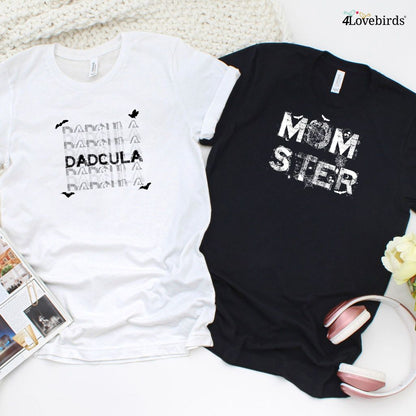 Halloween Momster/Dadcula Matching Outfits Set, His & Hers, Celebrate in Style