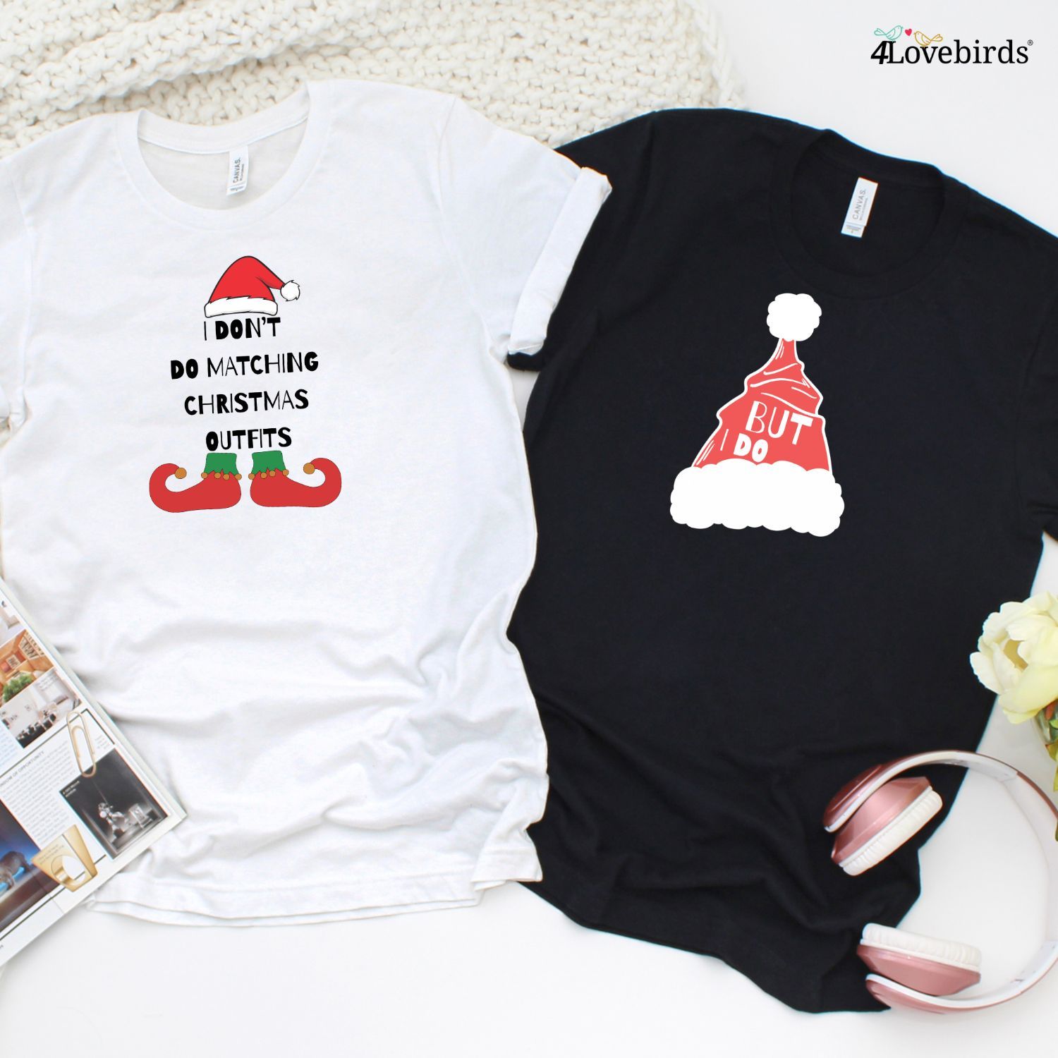 Festive His & Hers Matching Outfits with Santa Slogan: Ideal Set for Christmas Couples Hoodies Festive His & Hers Matching Outfits with Santa Slogan: Ideal Set for Christmas Couples Hoodies