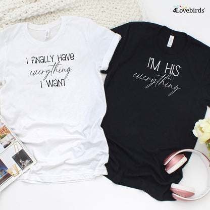 His Everything & Finally Have Everything Matching Set - Humorous Couple Anniversary Gift
