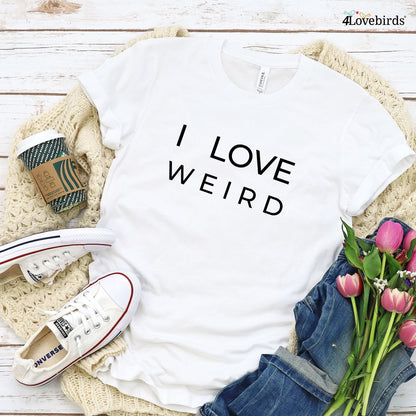 Embrace the Quirk - Adorable Matching Outfits Set Expressing Love and Weirdness