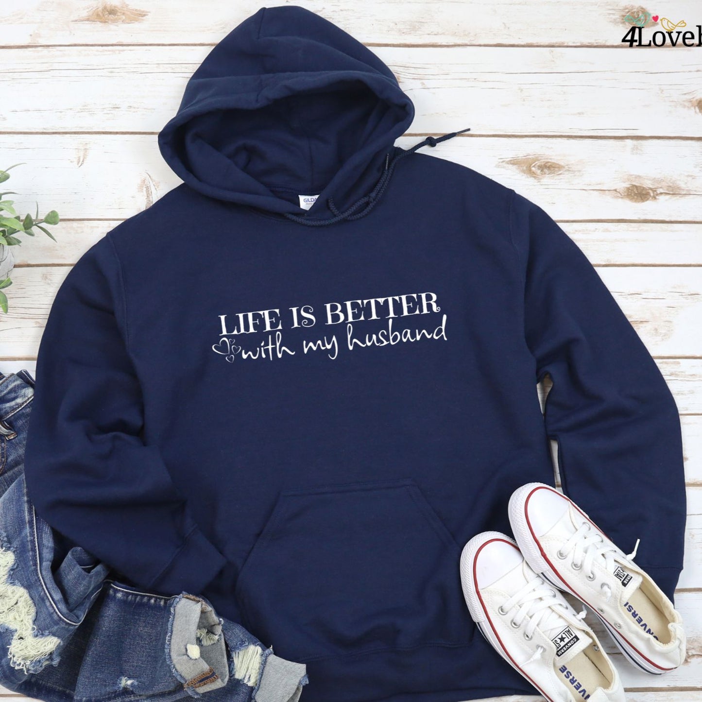 Life Is Better With Spouse Matching Outfits - Fun Gifts for Couples, Comical Wife-Husband Set