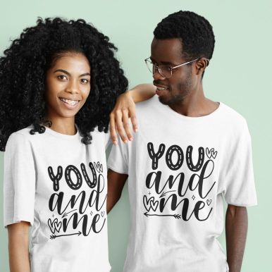 Lovable You and Me Matching Outfits Set - Perfect Gift for Couples, Adorable Valentine's Day Attire