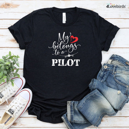 Adorable Pilot Heart Valentine Matching Outfits Set - Perfect Couple's Gift Idea