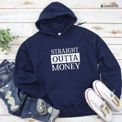 Matching Outfits: "Straight Outta Shopping & Money" Amusing Valentine Set for Couples!