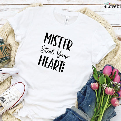 Mister & Misses Steal Your Heart - Adorable Couple's Matching Outfits Set, Ideal Valentine Gift