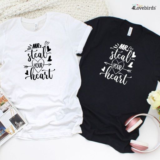 Mr. & Mrs. Steal Your Heart Matching Set - Perfect Valentine's Gift for Couples