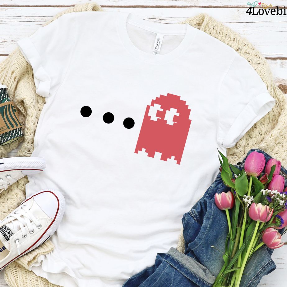 Pac Man-Inspired Matching Set, Fun Halloween Outfits for Couples, Anniversary Gift Idea