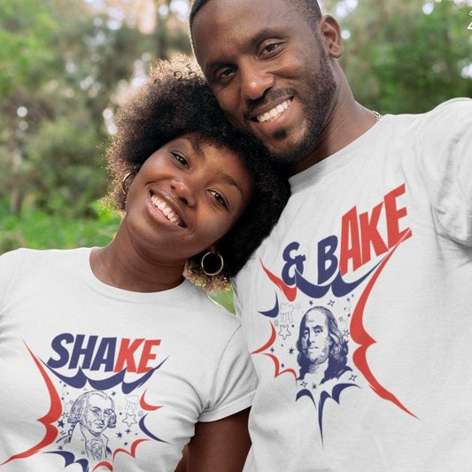 Shake & Bake Matching Set for Couples - 4th of July American Presidents Edition
