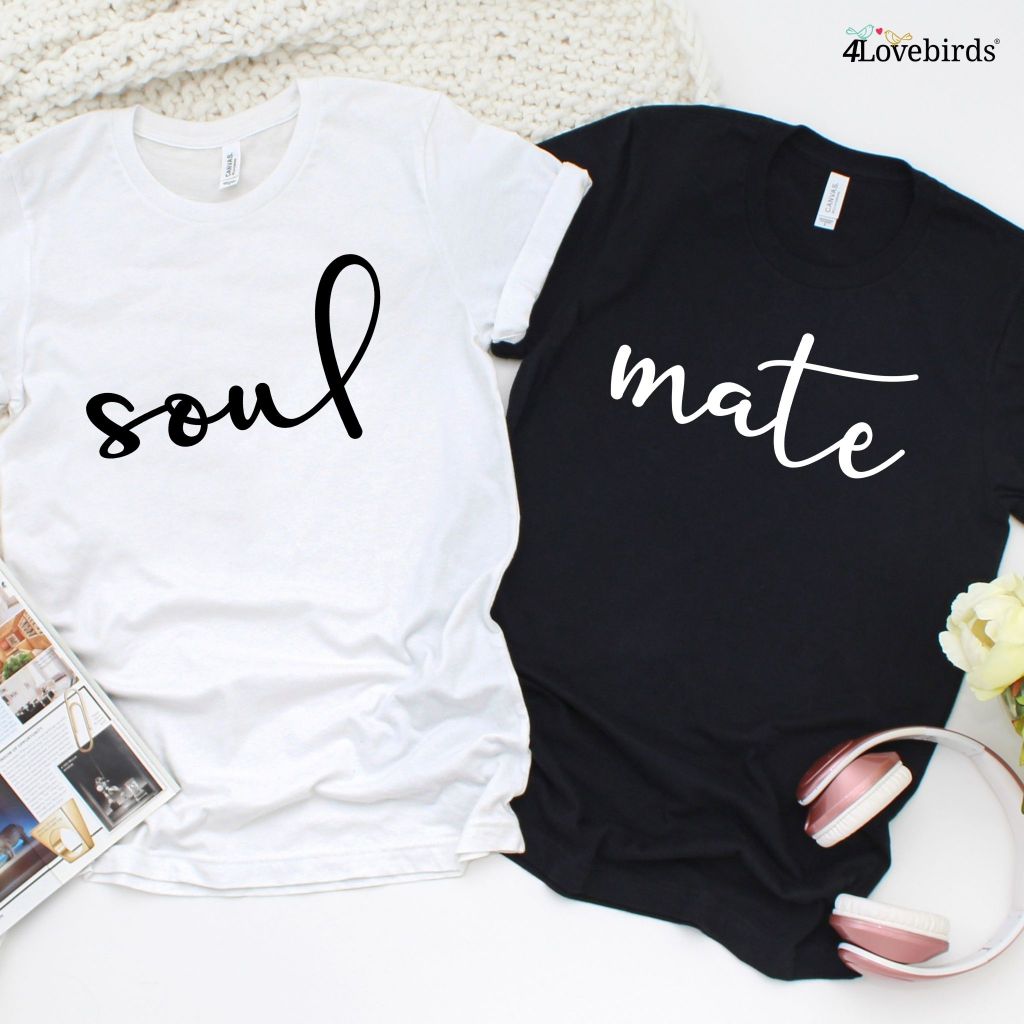 Soul Mate Inspired Couples Matching Set - Ideal Valentine Gift for Lovebirds