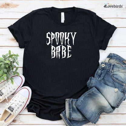 Spooky Babe & Hunk Halloween Matching Outfits Set, His & Hers, Couple's Holiday Wear