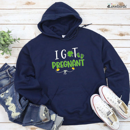 St. Patrick's Day Matching Set: Pregnancy Reveal with 'I Got Lucky' & 'I Got Pregnant' Theme