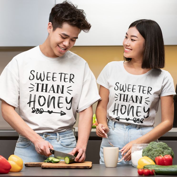 Sweeter Than Honey Matching Outfits for Lovers - Valentine's Gift for Couples