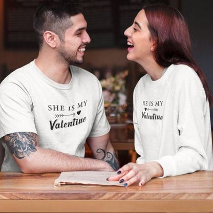 Valentine's Day Matching Outfits, She/He is My Valentine Set, Gift for Couples