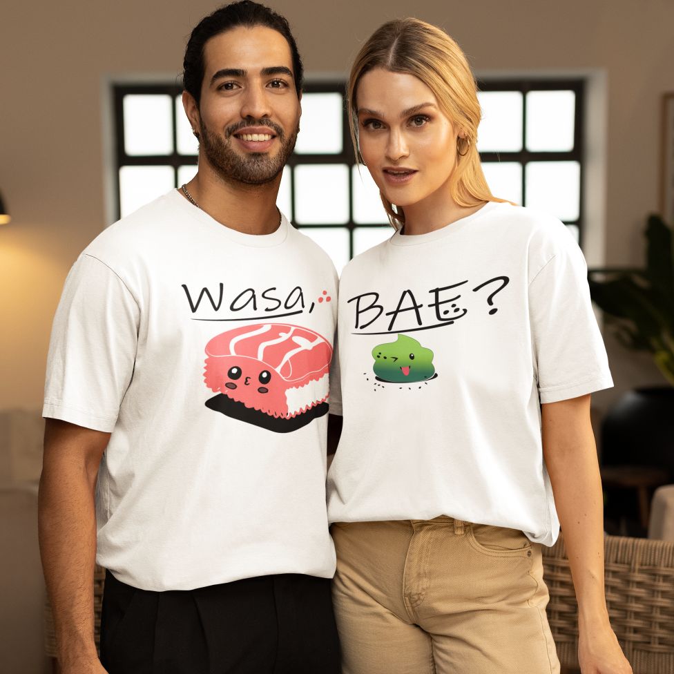 Wasa Bae - Hilarious Matching Set for Couples, Boyfriend and Girlfriend Fun Outfits