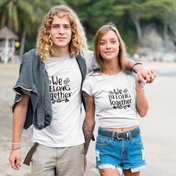 We Belong Together Cute Couple's Matching Outfits - Ideal Valentine Gift Set