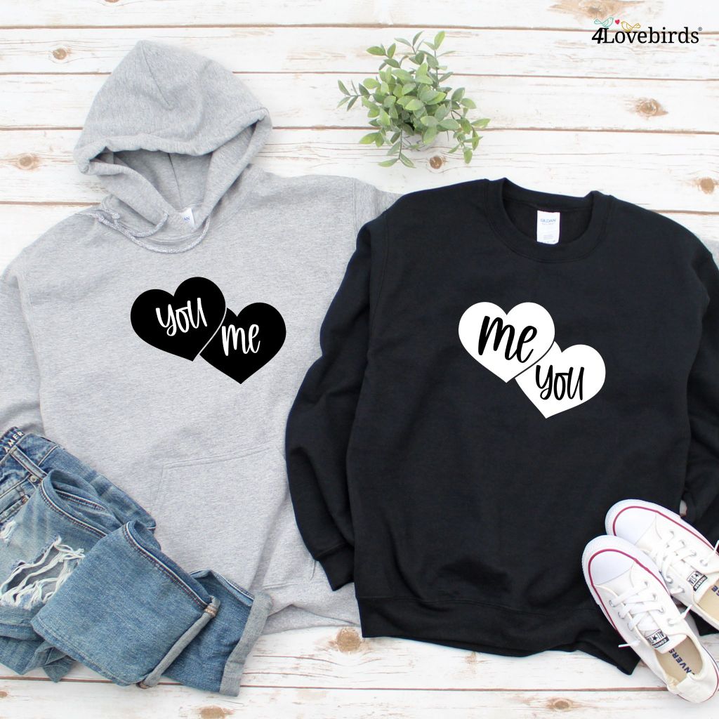 You and Me Together Cute Matching Outfits Set - Ideal Valentine's Gift for Couples