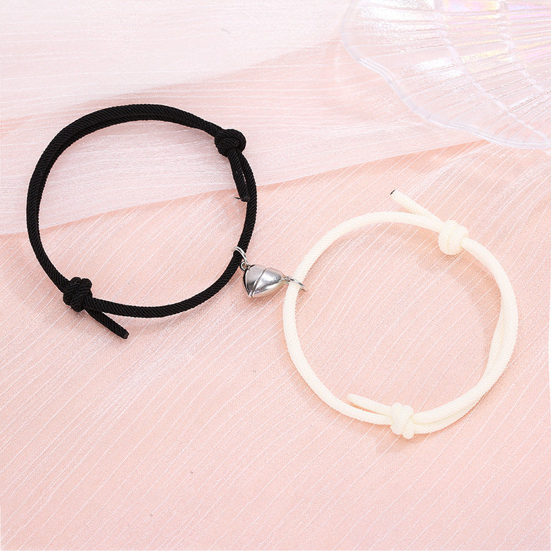 Magnetic Attraction Couple Bracelets - Adjustable Love Knot Bracelets for Partners