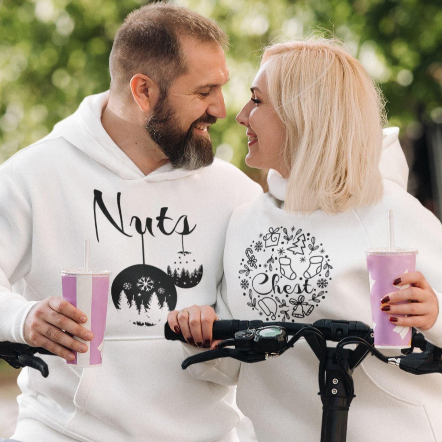 Adorable Nut & Chest Matching Outfits - Ideal Couple's Christmas Gift Set! - 4Lovebirds