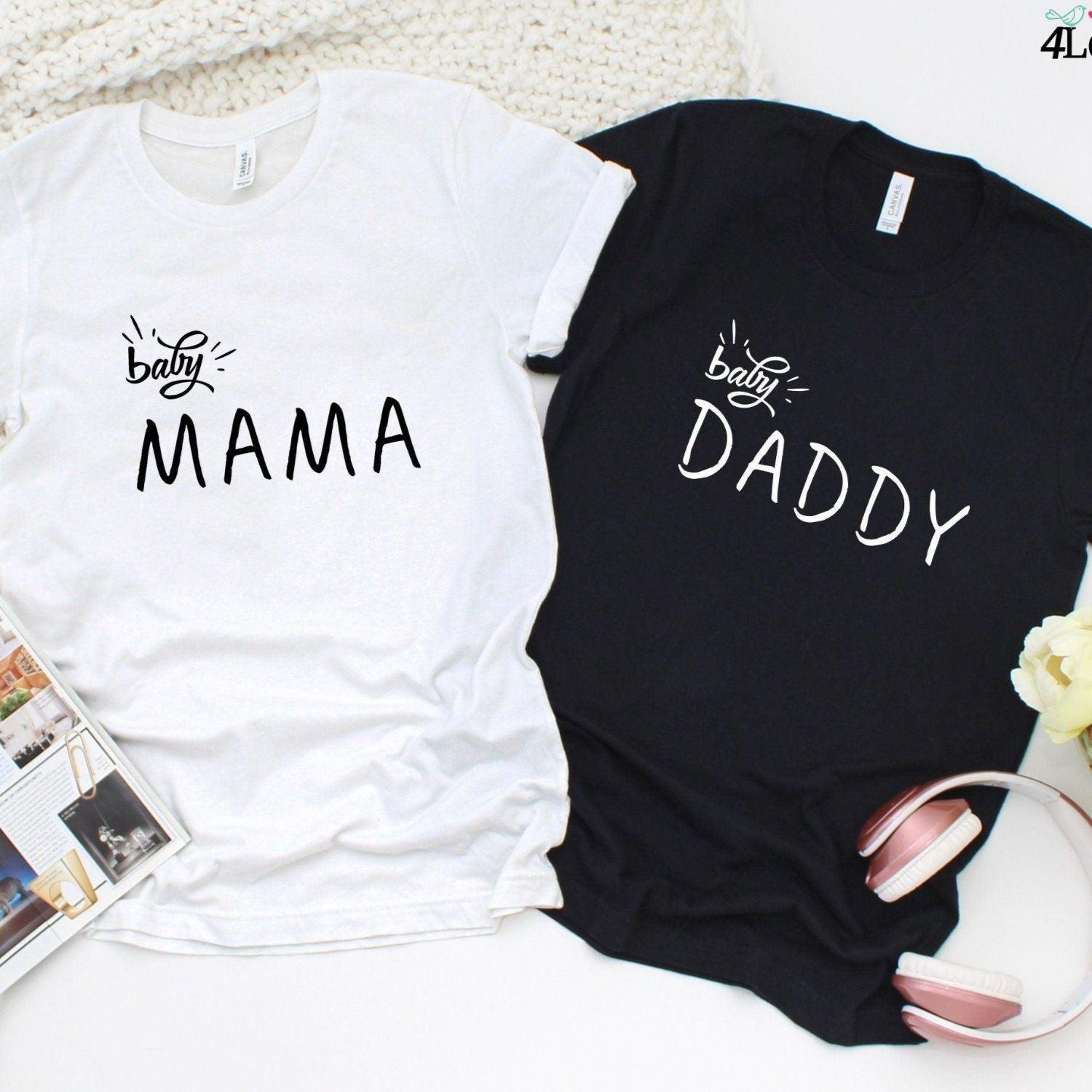 Baby Mama & Baby Daddy Matching Outfits | Pregnancy Reveal Set, New Parent Duo - 4Lovebirds