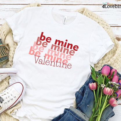 Be Mine Valentine's Gift: Matching Set - Retro Love Shirt & Sweatshirt - 4Lovebirds